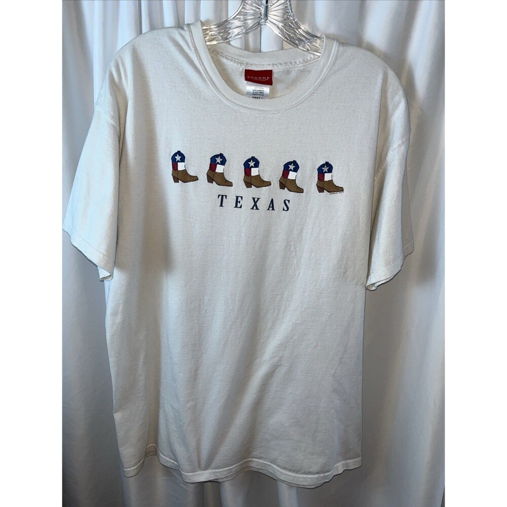 Sonoma Life Style Minimalist Western Texas Unisex Graphic T-shirt Size L
